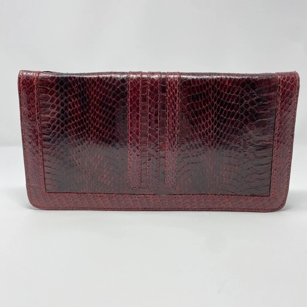Vintage Genuine Snakeskin Clutch Crossbody Bag